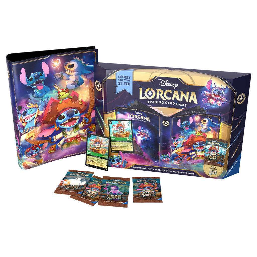 Disney Lorcana: La Mer Azurite - Coffret Cadeau Stitch (Fr)