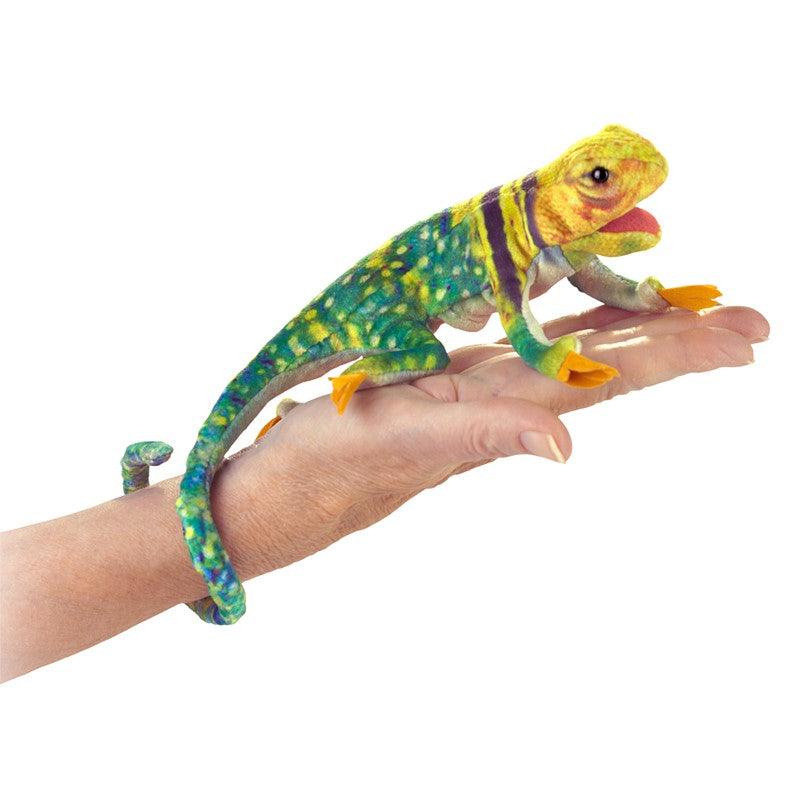 Marionnette à doigt - Lézard à collier - La Ribouldingue