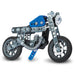 Meccano - Ensemble 5 en 1 de Moto de course Bleue - La Ribouldingue