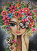 Micro puzzle - Lady with flowers - 99 mcx - La Ribouldingue