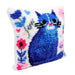 Points noués - Housse de coussin - Chat - La Ribouldingue