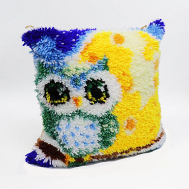 Points noués - Housse de coussin - Hibou - La Ribouldingue