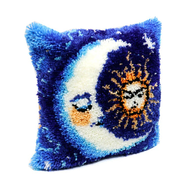 Points noués - Housse de coussin - Lune - La Ribouldingue