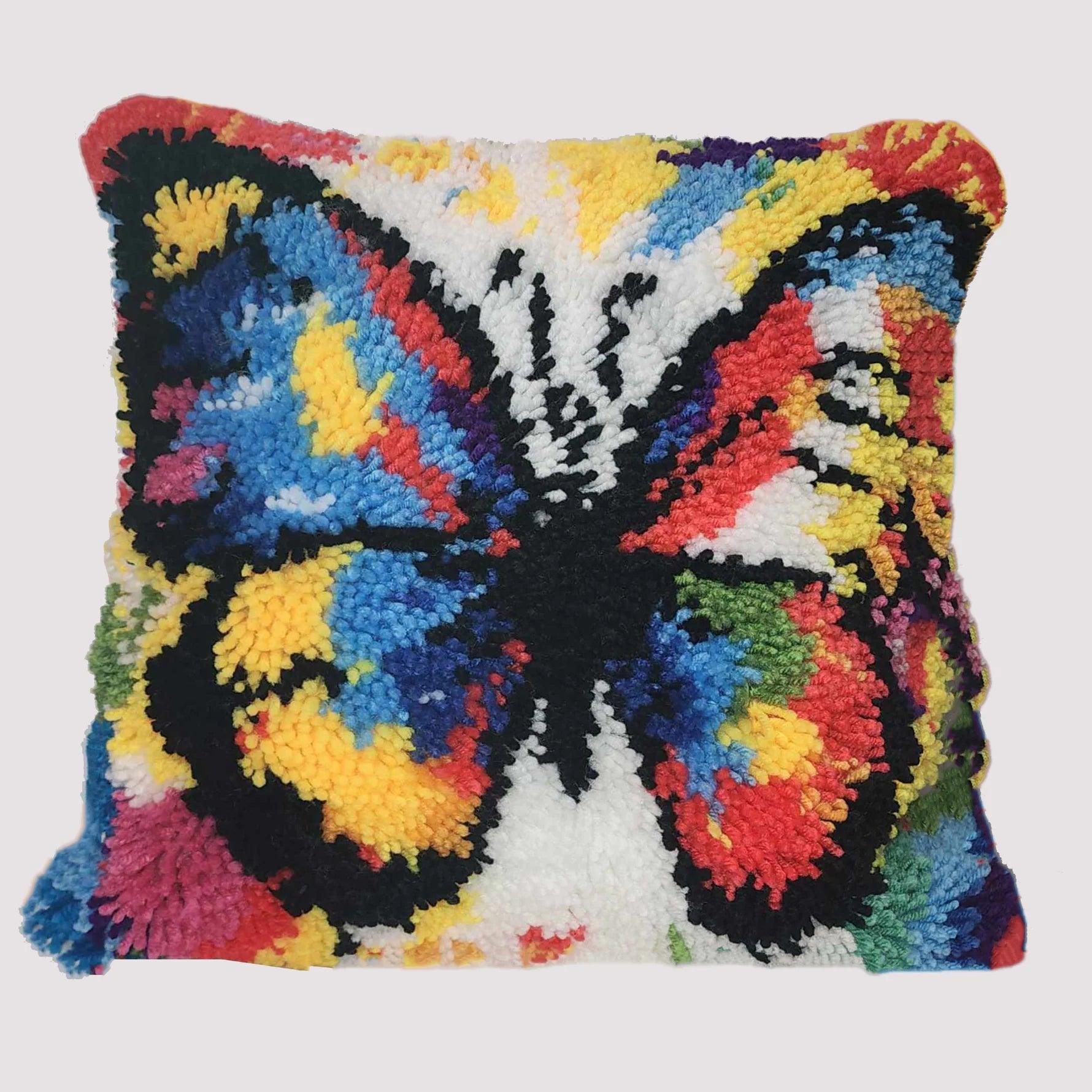 Points noués - Housse de coussin - Papillon - La Ribouldingue