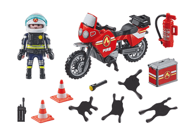 Pompier et moto - Action Heroes - La Ribouldingue