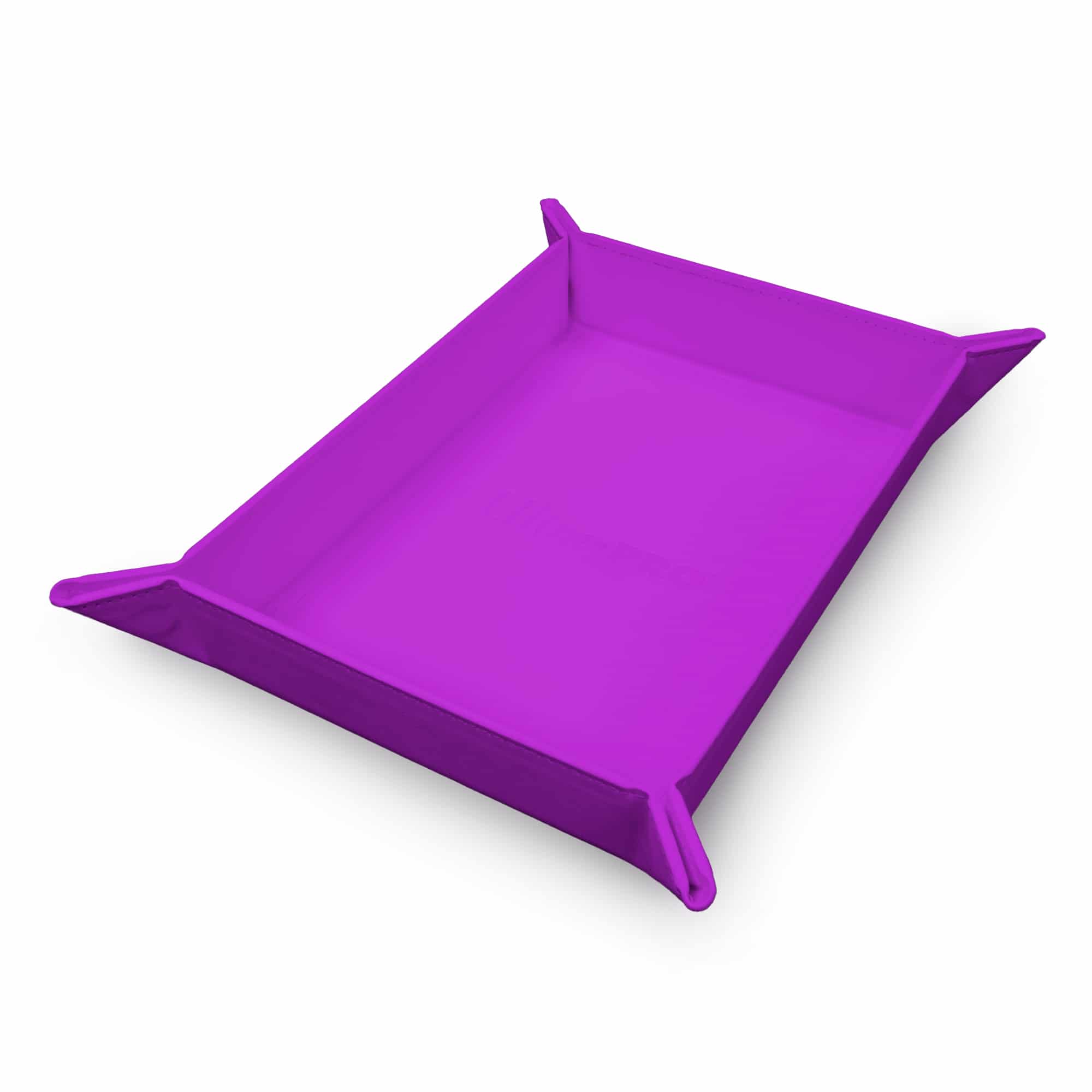 Foldable magnetic dice tray - Vivid purple