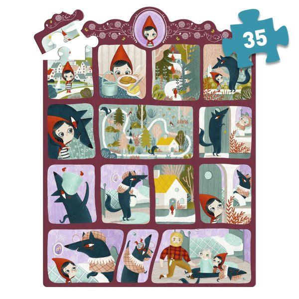 Puzzle Histoire - Le Petit Chaperon Rouge - 35 mcx - La Ribouldingue