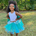 Super-tutu/cap/cape/masque, turquoise et cuivre - La Ribouldingue