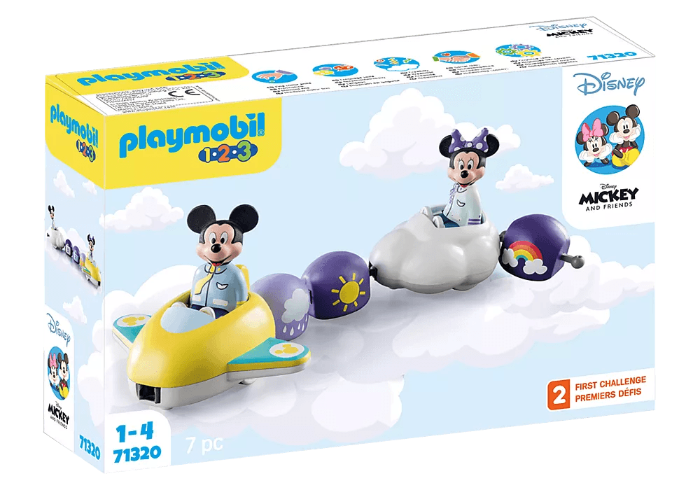 Train des nuages de Mickey et Minnie - Playmobil 1-2-3 et Disney - La Ribouldingue