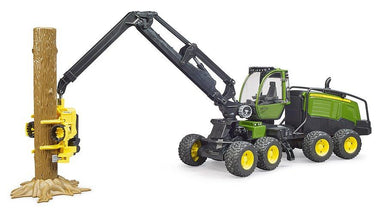 Abatteuse John Deere 1270G avec 1 tronc d'arbre - La Ribouldingue