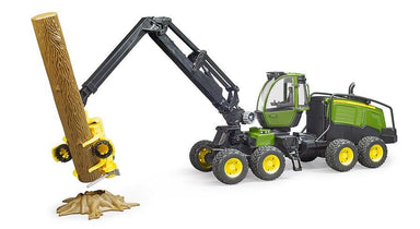 Abatteuse John Deere 1270G avec 1 tronc d'arbre - La Ribouldingue