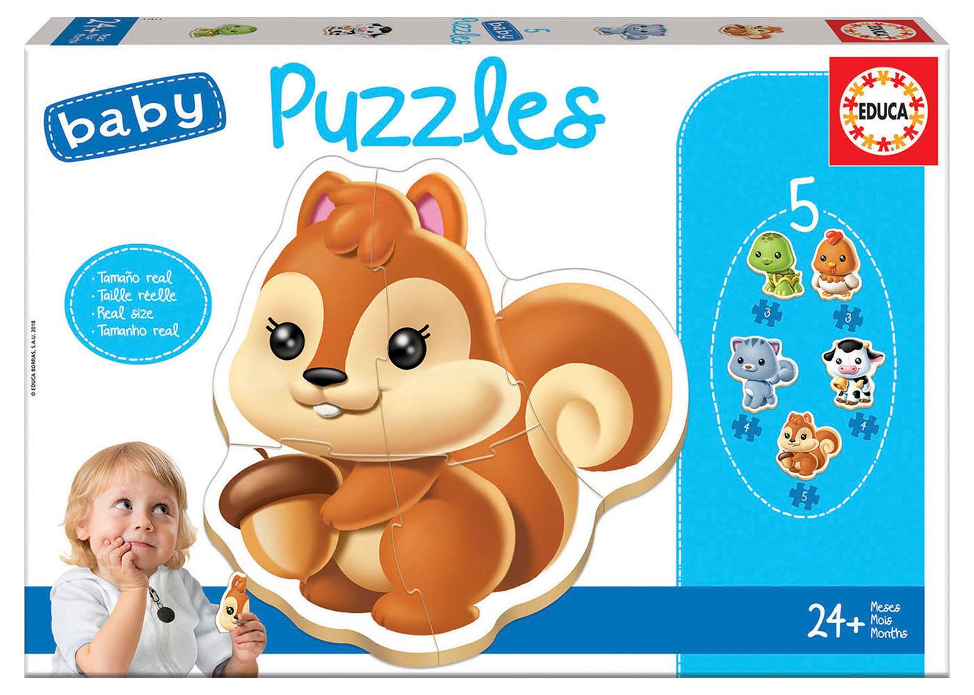 Animaux - Baby Puzzles - 24 mcx - La Ribouldingue