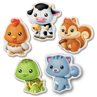 Animaux - Baby Puzzles - 24 mcx - La Ribouldingue