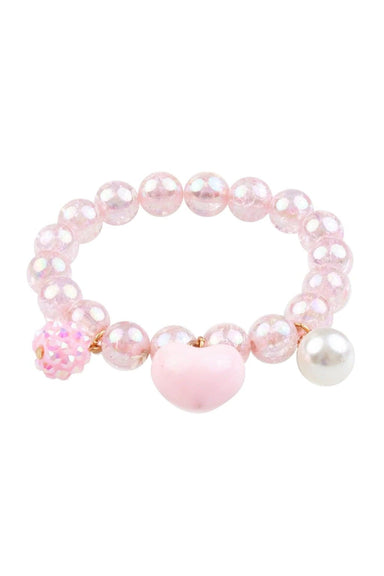 Bracelet - Perles et Coeur - La Ribouldingue