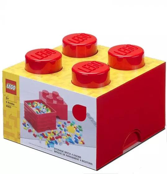 Brique de rangement Lego - Rouge - La Ribouldingue