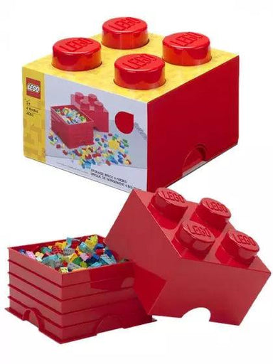 Brique de rangement Lego - Rouge - La Ribouldingue