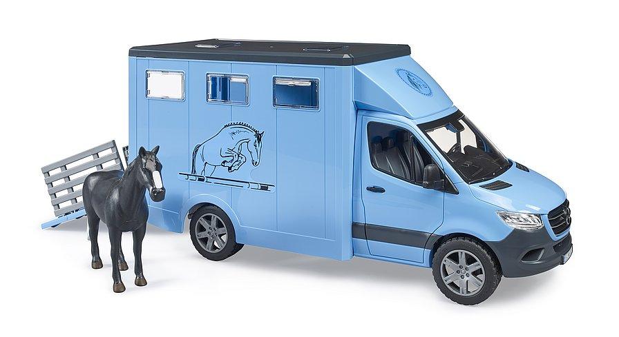 Camion Bétaillère Mercedes Benz Sprinter avec un cheval - La Ribouldingue