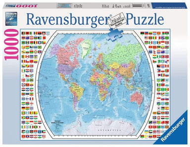 Carte du monde politique - 1000 mcx - La Ribouldingue