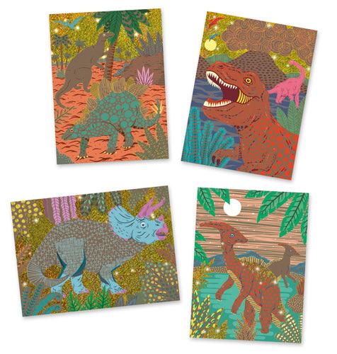 Cartes à gratter - Le règne des dinosaures - La Ribouldingue