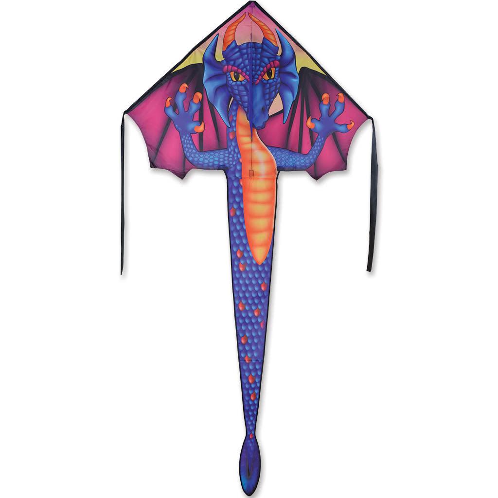 Cerf-Volant 46" - Easy Flyer Kite Large - Dragon Saphir - La Ribouldingue