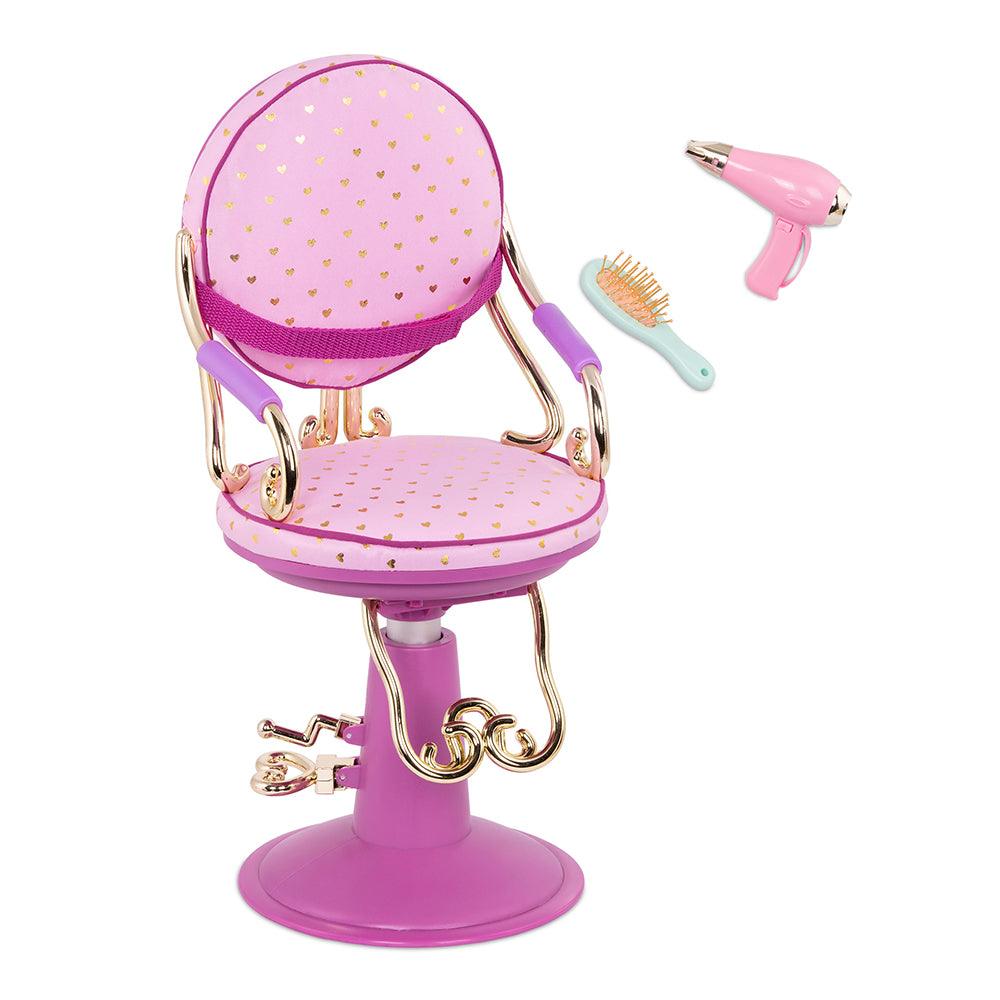 Chaise de coiffeur "Sitting Pretty" poupée de 46 cm - La Ribouldingue