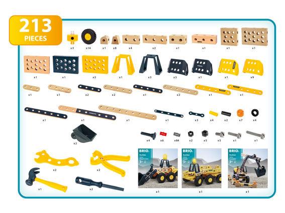 Coffret Builder - Véhicules de chantier Volvo - La Ribouldingue