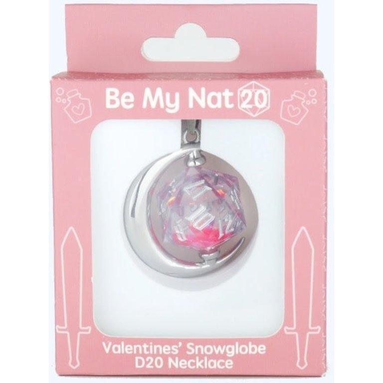 Collier D20 Valentines' Snowglobe - La Ribouldingue