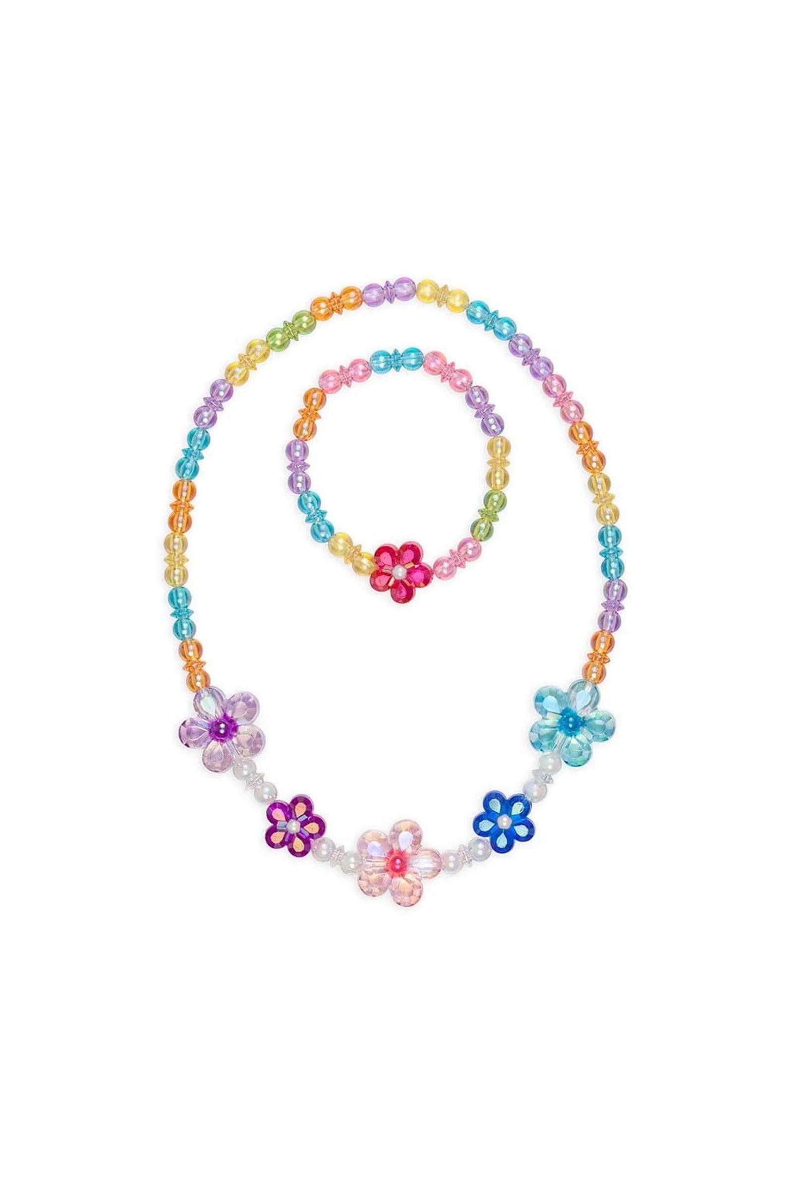 Collier et Bracelet - Fleurs - La Ribouldingue