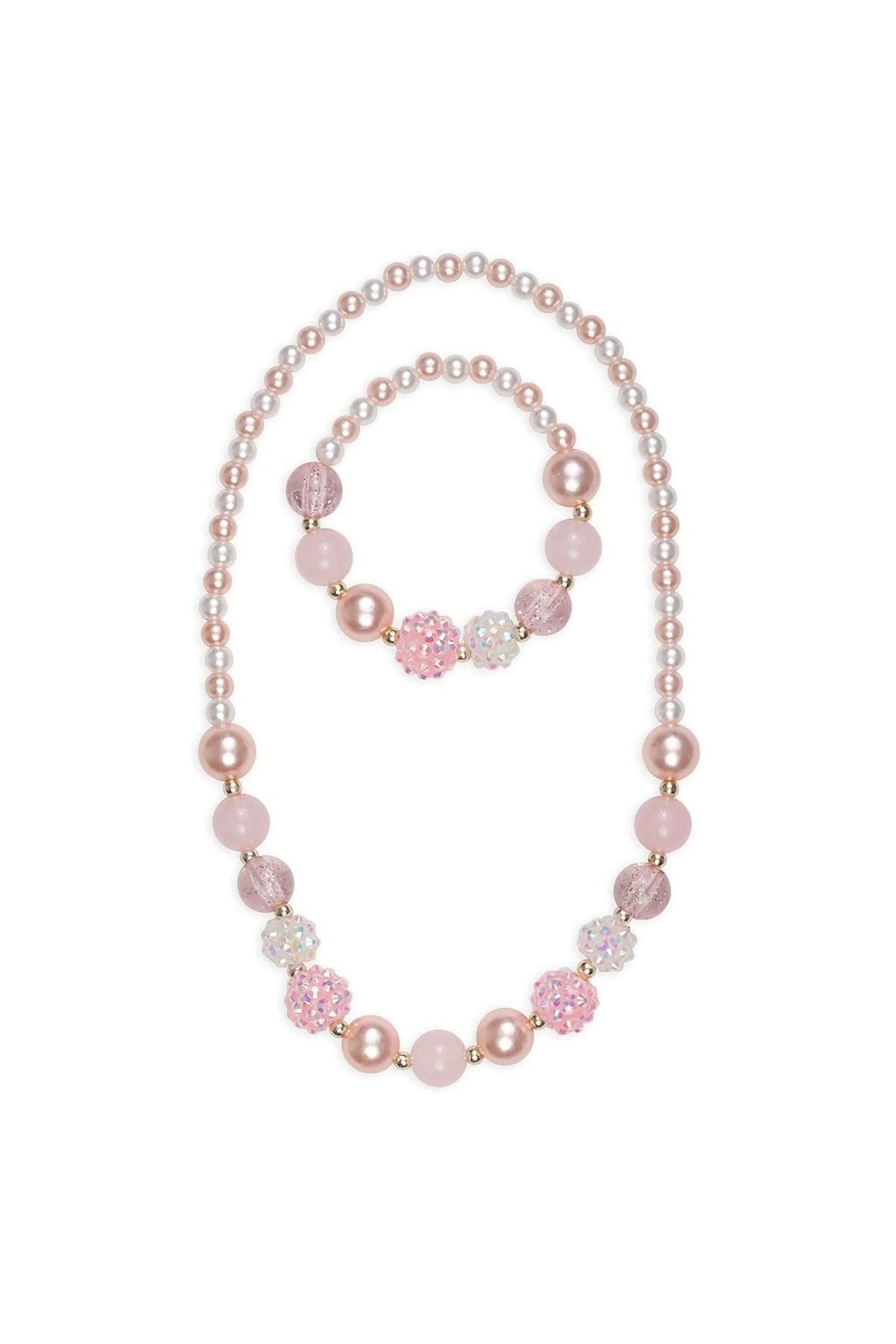 Collier et Bracelet - Pinky Pearl - La Ribouldingue