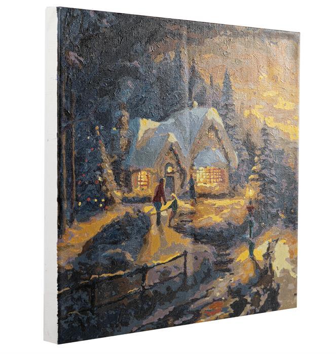 Country Christmas - Kinkade - Peinture à numéros - La Ribouldingue