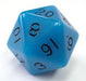 D20 Jumbo Glow in the Dark - Bleu / Noir - La Ribouldingue