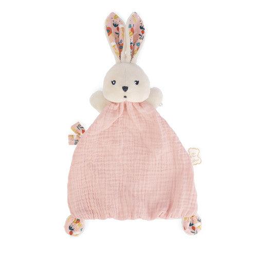 Doudou Lapin Rose Coquelicot - K'Doux - La Ribouldingue