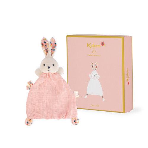 Doudou Lapin Rose Coquelicot - K'Doux - La Ribouldingue