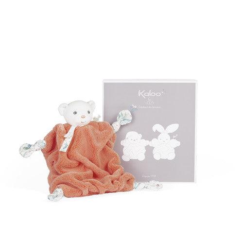 Doudou Ourson Corail - Plume - La Ribouldingue