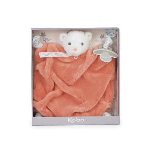 Doudou Ourson Corail - Plume - La Ribouldingue