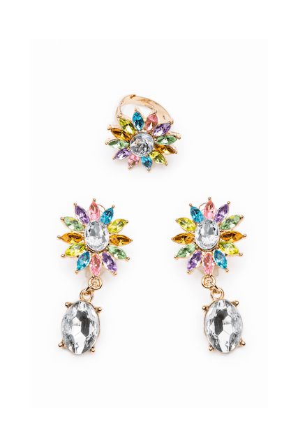 Ensemble bague et boucles d'oreille Victoria - La Ribouldingue