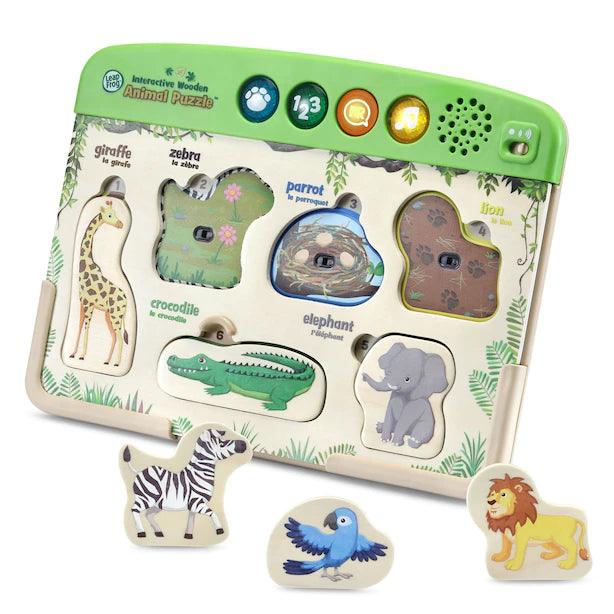 Interactive Wooden Animal Puzzle (Ang) - La Ribouldingue