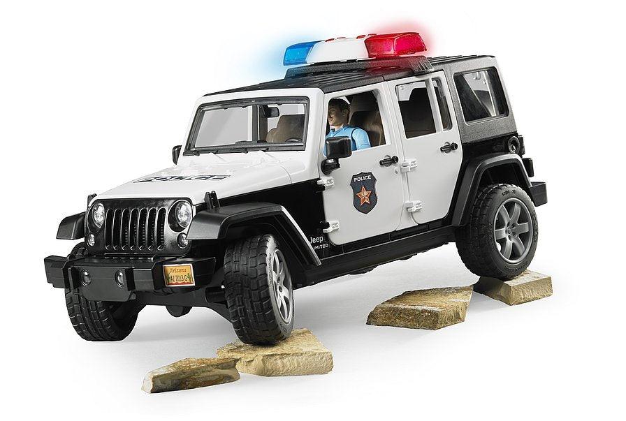 Jeep Wrangler Unlimited Rubicon Police vehicle with policeman and accessories - La Ribouldingue