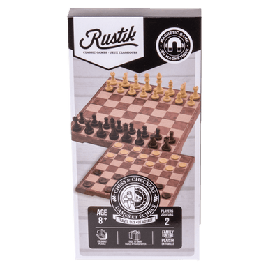 Jeu d'Échecs et Dames - 2 en 1 Pliable - La Ribouldingue