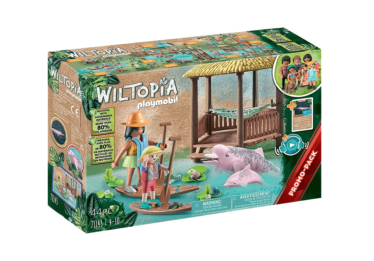 Paddles et dauphins roses - Wiltopia - La Ribouldingue