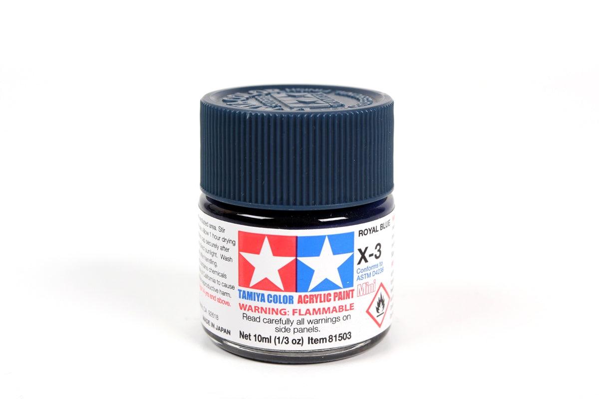 Peinture Acrylique Mini X-3 Bleu royal - La Ribouldingue