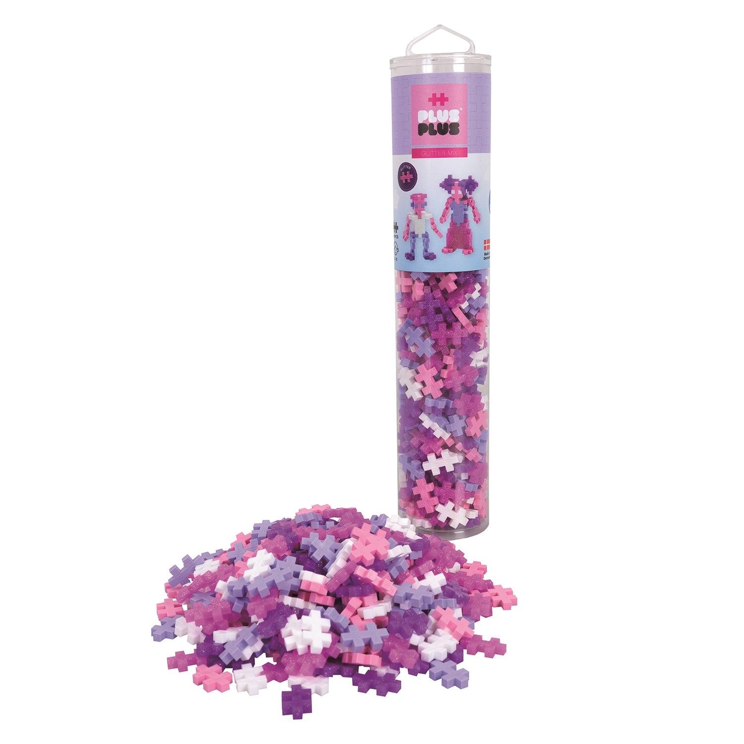 Plus Plus - Mini Tube Mélange Glitter - 240mcx - La Ribouldingue