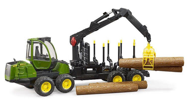 Porteur forestier John Deere 1210E avec grappin à bois - La Ribouldingue