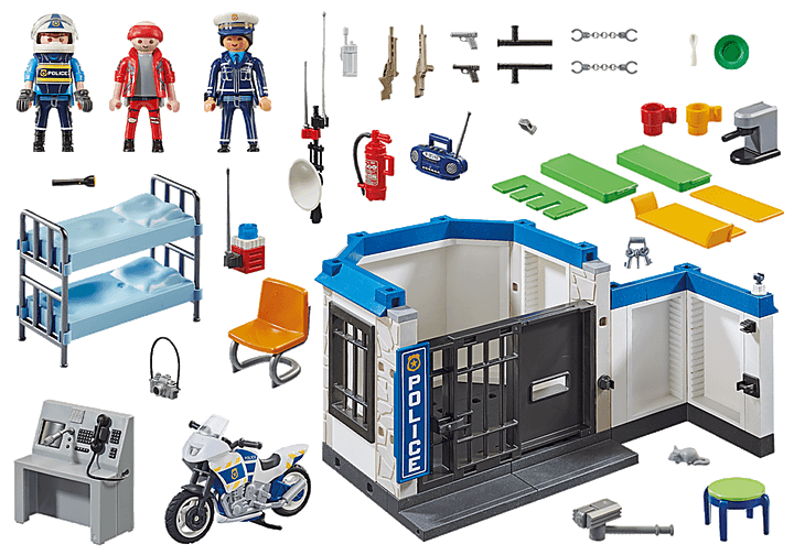 Poste de police et cambrioleur - La Ribouldingue