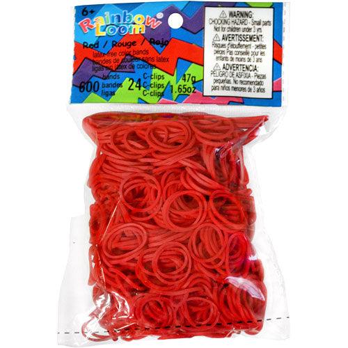 Rainbow Loom - Élastiques Rouge - La Ribouldingue