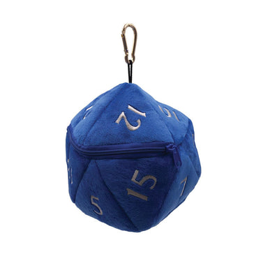 Sac de Dés D20 Plush Bleu - La Ribouldingue