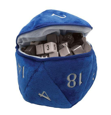 Sac de Dés D20 Plush Bleu - La Ribouldingue