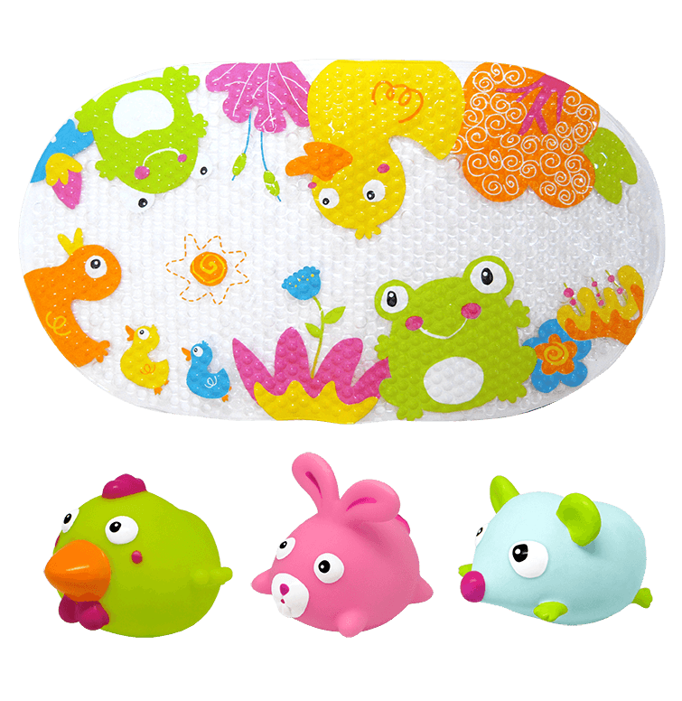 Tapis de bain - Animaux Ferme - La Ribouldingue