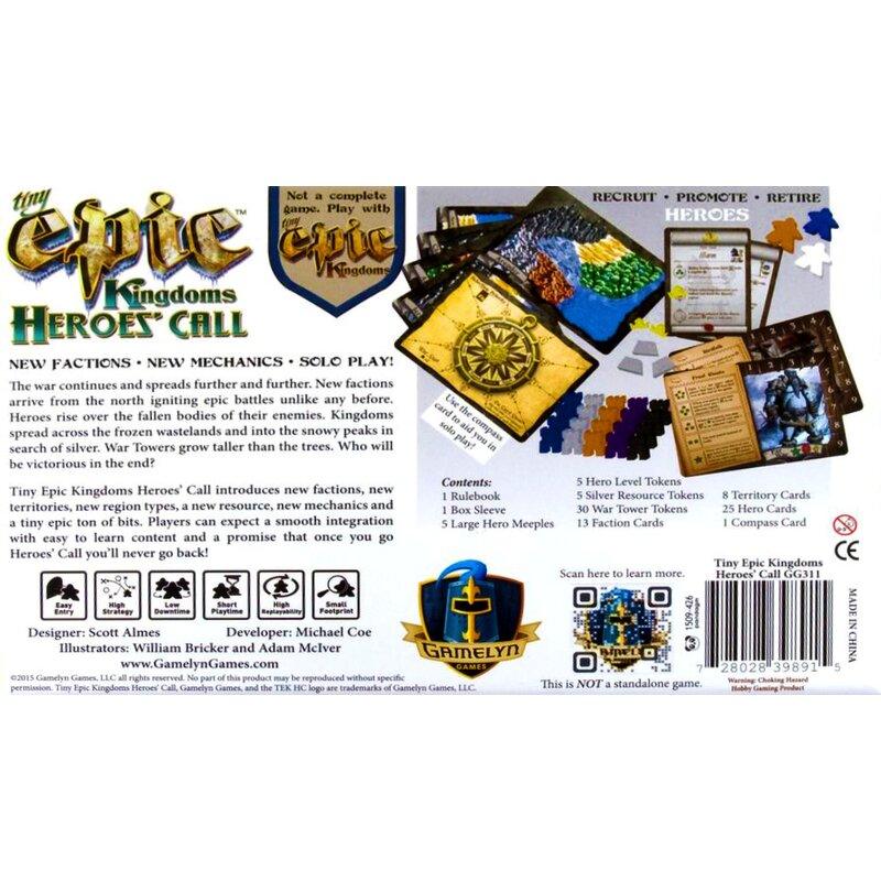 Tiny Epic - Kingdoms: Heroes Call (Ext) (Ang) - La Ribouldingue