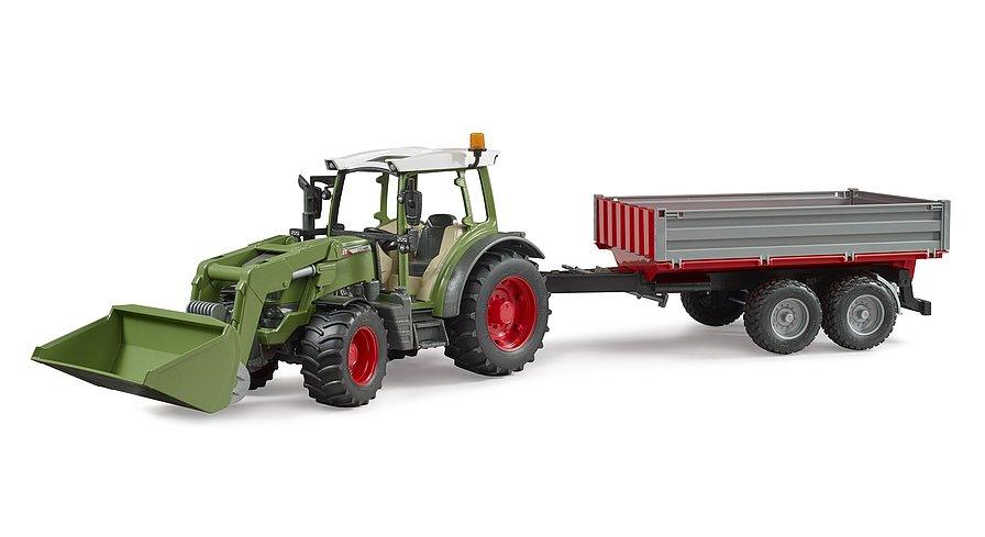 Tracteur Fendt Vario 211 avec chargeur et remorque - La Ribouldingue